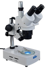 Load image into Gallery viewer, OMAX 10X-20X-30X-60X Trinocular Stereo Microscope with Dual Illumination System
