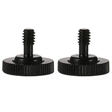 Load image into Gallery viewer, TEZONG Camera Quick Release 1/4&quot; Thumb Screw Tripod L Type Bracket Screw Mount Adapter with Bottom 1/4&quot;-20 Female Thread for Camera Flash Bracket 2 Packs
