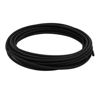 Aexit 10M 0.18in Electrical equipment Inner Dia Polyolefin Anti-corrosion Tube Black for Earphone Wire