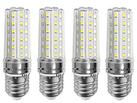 E27 Corn LED Bulbs 12W LED Candelabra Bulb 100W Equivalent,12W LED Candle Bulbs,E26/E27 Medium Socket Base,Non-Dimmable,Daylight White 6000K,4 Pack