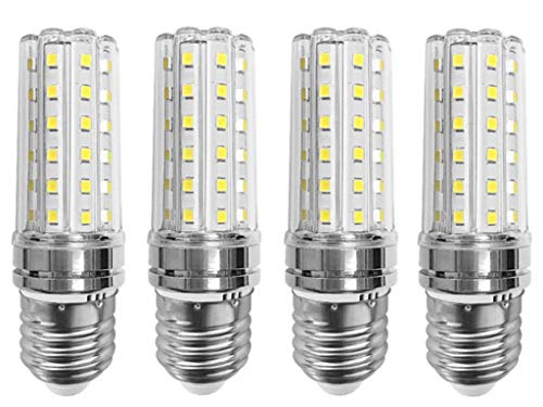 E27 Corn LED Bulbs 12W LED Candelabra Bulb 100W Equivalent,12W LED Candle Bulbs,E26/E27 Medium Socket Base,Non-Dimmable,Daylight White 6000K,4 Pack