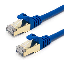 Load image into Gallery viewer, Buhbo CAT 8 Ethernet Cable SSTP Shielded Network Cable Category 8 RJ45 26AWG (1 ft) Blue
