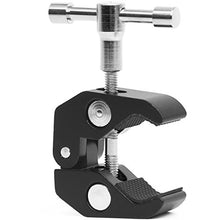 Load image into Gallery viewer, Super Clamp Camera Clamp w/ 1/4&quot;-20 and 3/8&quot;-16 Thread for Cameras, Lights, Umbrellas, Hooks, Shelves, Plate Glass, Cross Bars,Photo Accessories and More
