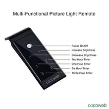 Load image into Gallery viewer, Cocoweb 30&quot; Tru-Slim LED Picture Light in Oil Rubbed Bronze with Plug-in Adapter and Remote Control
