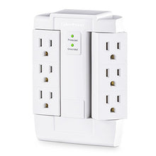 Load image into Gallery viewer, Cyber Power Csb600 Ws Surge Protector, 900 J/125 V, 6 Swivel Outlets, Wall Tap, White
