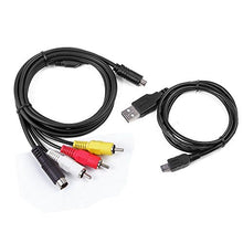 Load image into Gallery viewer, MaxLLTo AV A/V TV Video +USB Data SYNC Cable Cord for Sony Camcorder Handycam DCR-SR75/E
