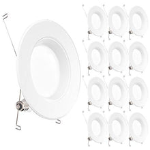 Load image into Gallery viewer, Sunco Lighting 12 Pack 5/6 Inch LED Recessed Downlight, Baffle Trim, Dimmable, 13W=75W, 2700K Soft White, 965 LM, Damp Rated, Simple Retrofit Installation - UL + Energy Star
