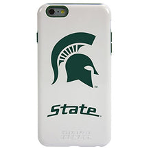 Load image into Gallery viewer, Guard Dog Collegiate Hybrid Case for iPhone 6 Plus / 6s Plus  Michigan State Spartans  White
