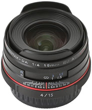 Load image into Gallery viewer, HD PENTAX-DA 15mm F4ED AL Limited Black Ultra Wide Angle Single Focus Lens 21470
