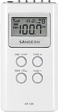 Load image into Gallery viewer, Sangean Dt 120 Am/Fm Stereo Pll Synthesized Pocket Receiver, White
