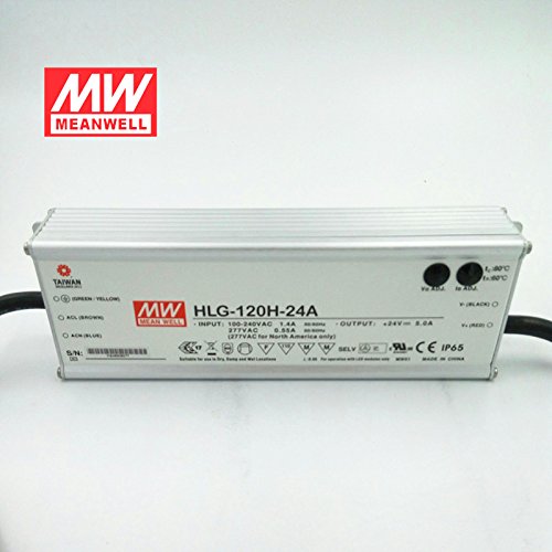 Meanwell HLG-120H-24A Power Supply - 120W 24V 5A - IP65 - Adjustable Output