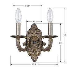 Load image into Gallery viewer, Paris Market 2 Light Venetian Bronze Sconce
