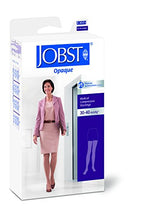 Load image into Gallery viewer, JOBST Opaque Thigh High with Silicone Dot Top Band, 30-40 mmHg Compression Stockings, Open Toe, Large, Classic Black - 115566
