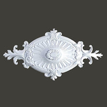 Load image into Gallery viewer, Ceiling Medallion White Urethane 12&quot; H X 24&quot; W | Renovator&#39;s Supply
