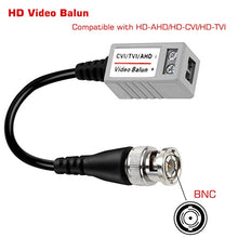 Load image into Gallery viewer, BeElion(TM) 5Pairs 10PCS HD CCTV Via Twisted BNC Video Balun Transmitter Transceiver for CVI/TVI/AHD CCTV System

