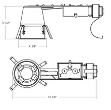 Load image into Gallery viewer, NICOR Lighting 4- Inch Remodel Lo-volt Airtight Housing Non-IC
