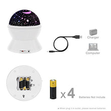 Load image into Gallery viewer, Star Projector Night Lights For Kids, Projector Nightlight With Timer, Scopow 360 Degree Rotation Co
