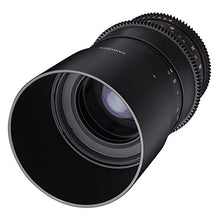 Load image into Gallery viewer, Samyang VDSLR II 100mm T3.1 ED UMC Full Frame Macro Telephoto Cine Lens for Sony E Mount (FE) Interchangeable Lens Cameras
