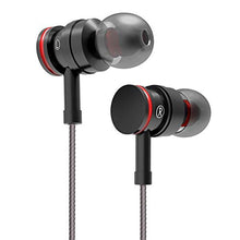 Load image into Gallery viewer, Earphones Bass in-Ear Earbuds Headphones with Microphone and Volume Control 3.9 Ft Black
