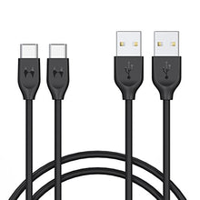 Load image into Gallery viewer, USB Type C Cable,Parallel World USB C TO USB A (2 PACK), USBC 2.0 Fast Charging-Black(3FT2 PACK)
