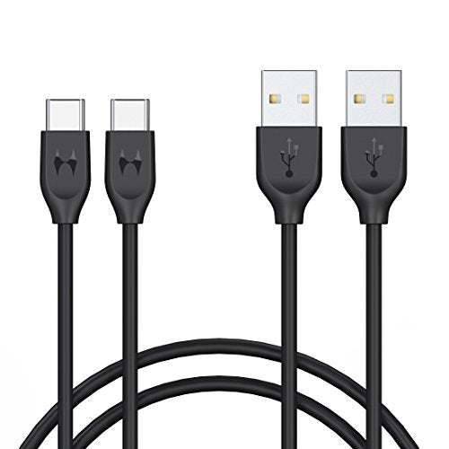 USB Type C Cable,Parallel World USB C TO USB A (2 PACK), USBC 2.0 Fast Charging-Black(3FT2 PACK)