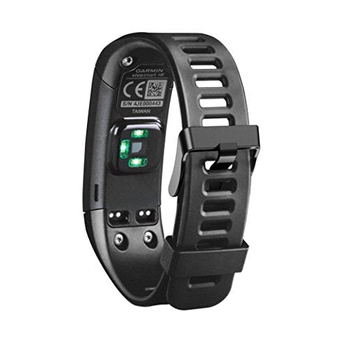 Amanod Replacement Silicone Bracelet Strap Wristband for Garmin Vivosmart HR (145mm-210mm, Black)