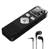 Digital Voice Recorder,CENLUX 8G Double Microphone Noise Reduction Audio Voice Activated Recorder,Up to 120 Hours of Work,Portable Sound Recorder MP3 Player for Lectures/Meetings/Interviews/Learning