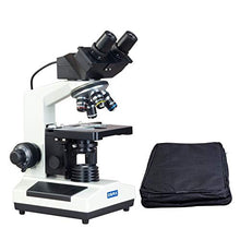Load image into Gallery viewer, OMAX 40X-2500X Built-in 3.0MP Digital Camera Compound Binocular Microscope + Vinyl Carrying Case
