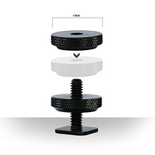 Load image into Gallery viewer, Julius Studio 6-Pack Mini Black Double Screw 1/4&quot; Flash Hot Shoe Mount Adapter Holder, JSAG309
