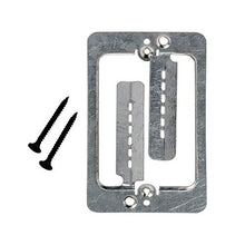 Load image into Gallery viewer, Cmple   Drywall Bracket Single Gang Standard Wall Plate   Includes Drywall Screws â?? Metal
