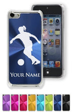 Load image into Gallery viewer, Case for iPhone 5C - Soccer Player Woman - Personalized Engraving Included
