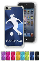 Case for iPhone 5C - Soccer Player Woman - Personalized Engraving Included