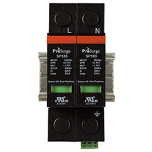Load image into Gallery viewer, ASI ASISP180-2P UL 1449 4th Ed. DIN Rail Mounted Surge Protection Device, Screw Clamp Terminals, 120 Vac, Pluggable MOV Module
