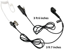 Load image into Gallery viewer, MaximalPower 3 Pack FBI Surveillance Headset Earpiece PTT Mic for Vertex Radio with Kevlar Enforcement
