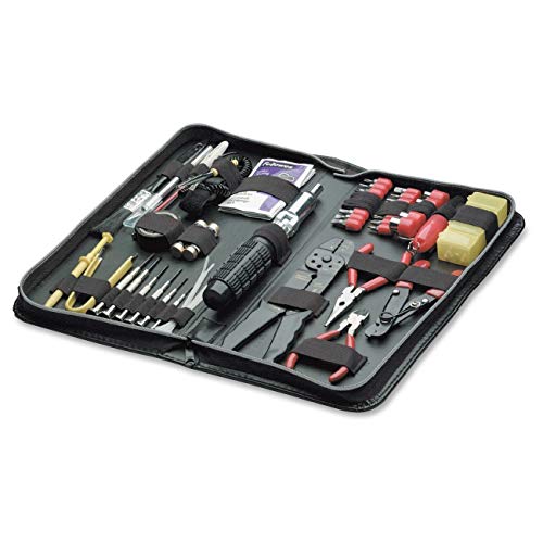FEL49106-55-Piece Computer Tool Kit in Black Vinyl Zipper Case