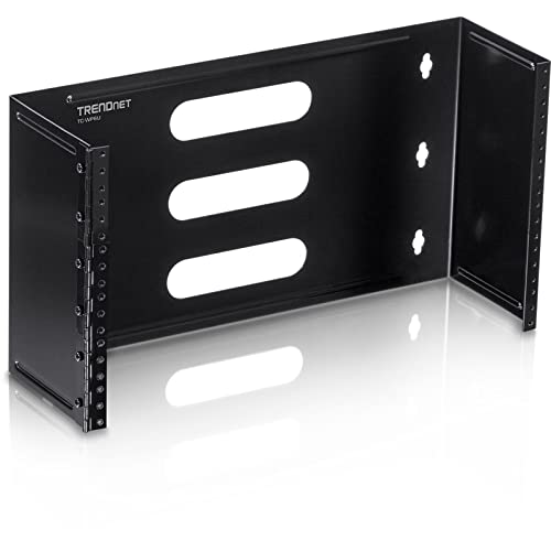 TRENDnet 6U 19-inch Hinged Wall Mount Bracket for Patch Panels and PDU Power Strips, TC-WP6U, Supports EIA-310, Steel Construction, Use with TRENDnet TC-P24C6 & TC-P16C6 Patch Panels (sold separately)