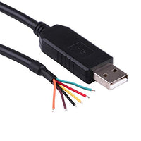 FTDI Chip USB to 3.3v TTL UART Serial Converter Wire End Stripped Connector Flash Program Download Cable 6FT Compatible TTL-232R-3V3-WE