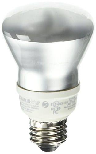 TCP Lighting 1R2009 Compact Fluorescent CFL Spiral Bulb E26 120V 9W 2700K, White