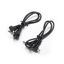 Load image into Gallery viewer, (2 PCS) 2.5mm to Male Flash PC Sync Cable,12-Inch/30CM 2.5mm Plug to Male Flash Sync Cord for Camera Photography Connector
