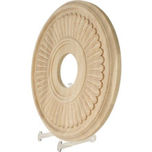 Load image into Gallery viewer, Ekena Millwork CMW16BERO Ceiling Medallion, 16&quot;OD x 3 7/8&quot;ID x 1 1/8&quot;P, Red Oak
