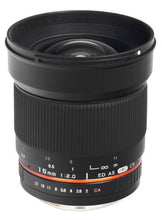 Load image into Gallery viewer, Bower SLY1620S 16mm f/2.0 High-Speed Super-Wide Lens for Sony A100/A230/A330/A350/A550/A750/A850/A900 Minolta 5D/7D and Similar Cameras
