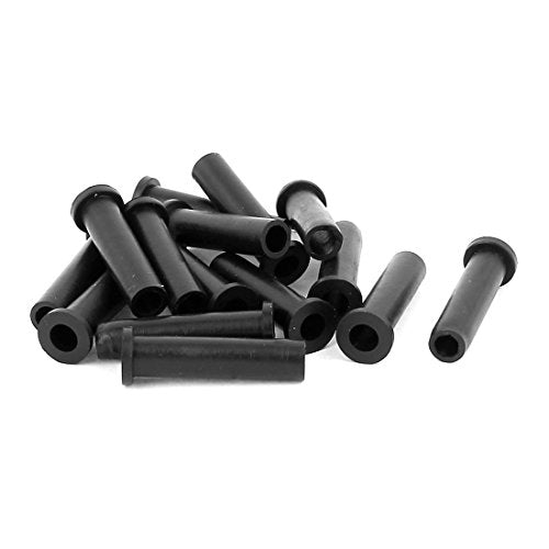 Aexit 15 Pcs Wiring & Connecting Rubber Strain Relief Cord Boot Protector Cable Sleeve Hose Heat-Shrink Tubing 33mm Long