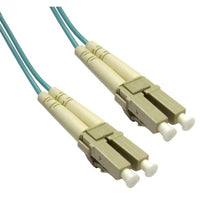 eDragon 10 Gigabit Aqua Fiber Optic Cable, LC/LC, Multimode, Duplex, 50/125, 2 Meter (6.6 Foot)