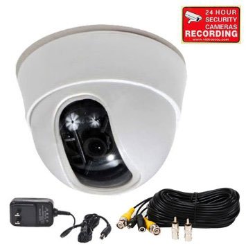 Video Secu Dome Security Camera High Resolution 600 Tvl Built In 1/3