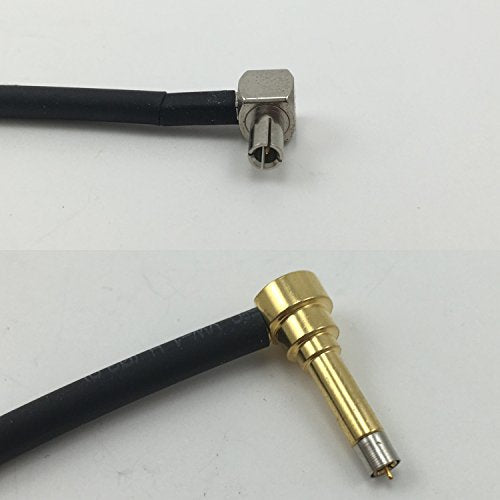 12 inch RG188 TS9 ANGLE MALE to MS156 Male Angle Long Pigtail Jumper RF coaxial cable 50ohm Quick USA Shipping