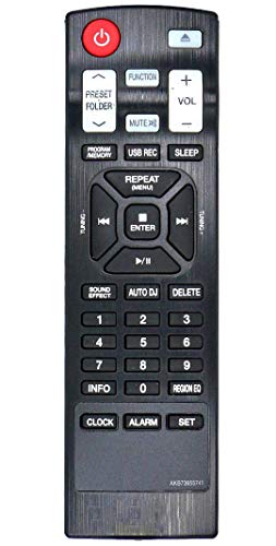 ALLIMITY AKB73655741 Remote Control Replacement for LG HiFi System CM4350 CM4550 CMS4350F CMS4550F CMS4550W