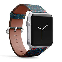 Load image into Gallery viewer, S-Type iWatch Leather Strap Printing Wristbands for Apple Watch 4/3/2/1 Sport Series (38mm) - Nautical Anchor, Sailboat and Compass Pattern
