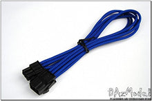 Load image into Gallery viewer, Darkside 8-Pin PCI-E 12&quot; (30cm) HSL Single Braid Extension Cable - Blue UV (DS-0236)

