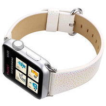 Load image into Gallery viewer, Compatible with Apple Watch Band 38mm 40mm, [Sparkle Colorful Light Dots] Soft Leather Watch Strap Replacement Wristband Bracelet for Apple Watch Series 4 (40mm) Series 3 Series 2 Series 1 (38mm)

