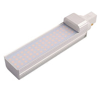 Aexit AC85-265V 13W Lighting fixtures and controls G23 3000K LED Horizontal 2P Connection Light Tube Milky White Cover